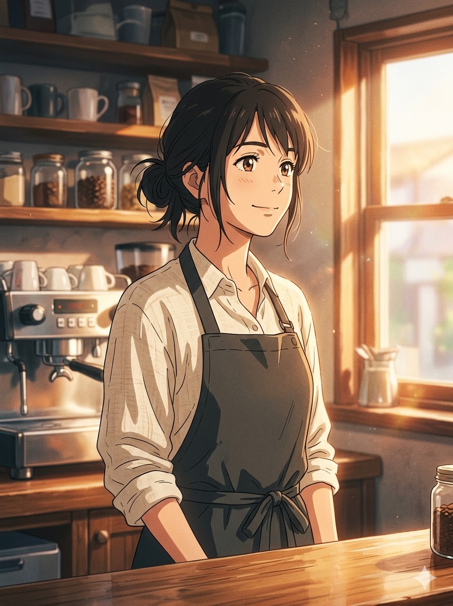 Yuki, a barista and filmmaker in Tokyo